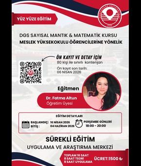 DGS Sayısal Mantık ve Matematik Kursu