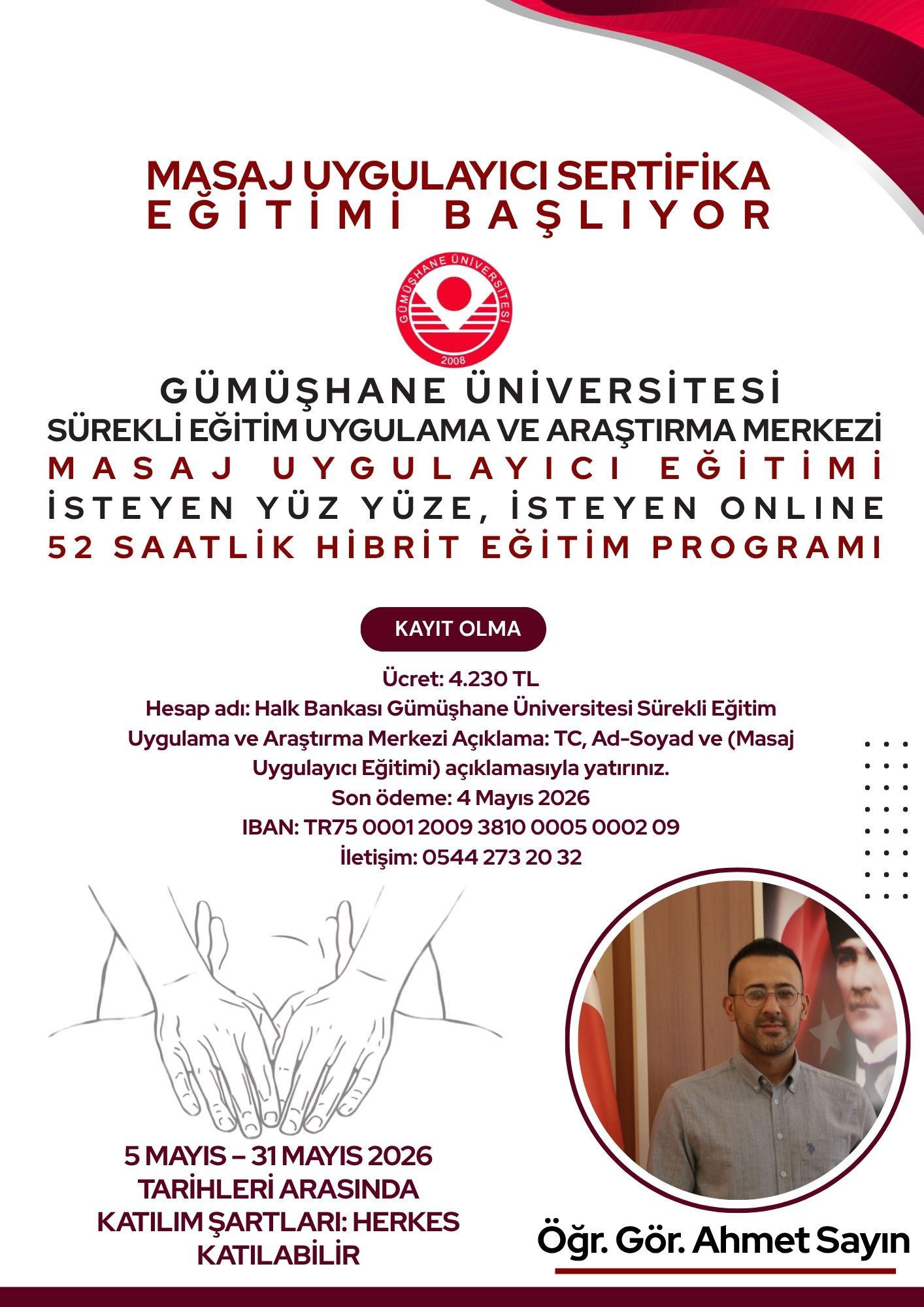 Masaj Uygulayıcı Sertifika Eğitimi