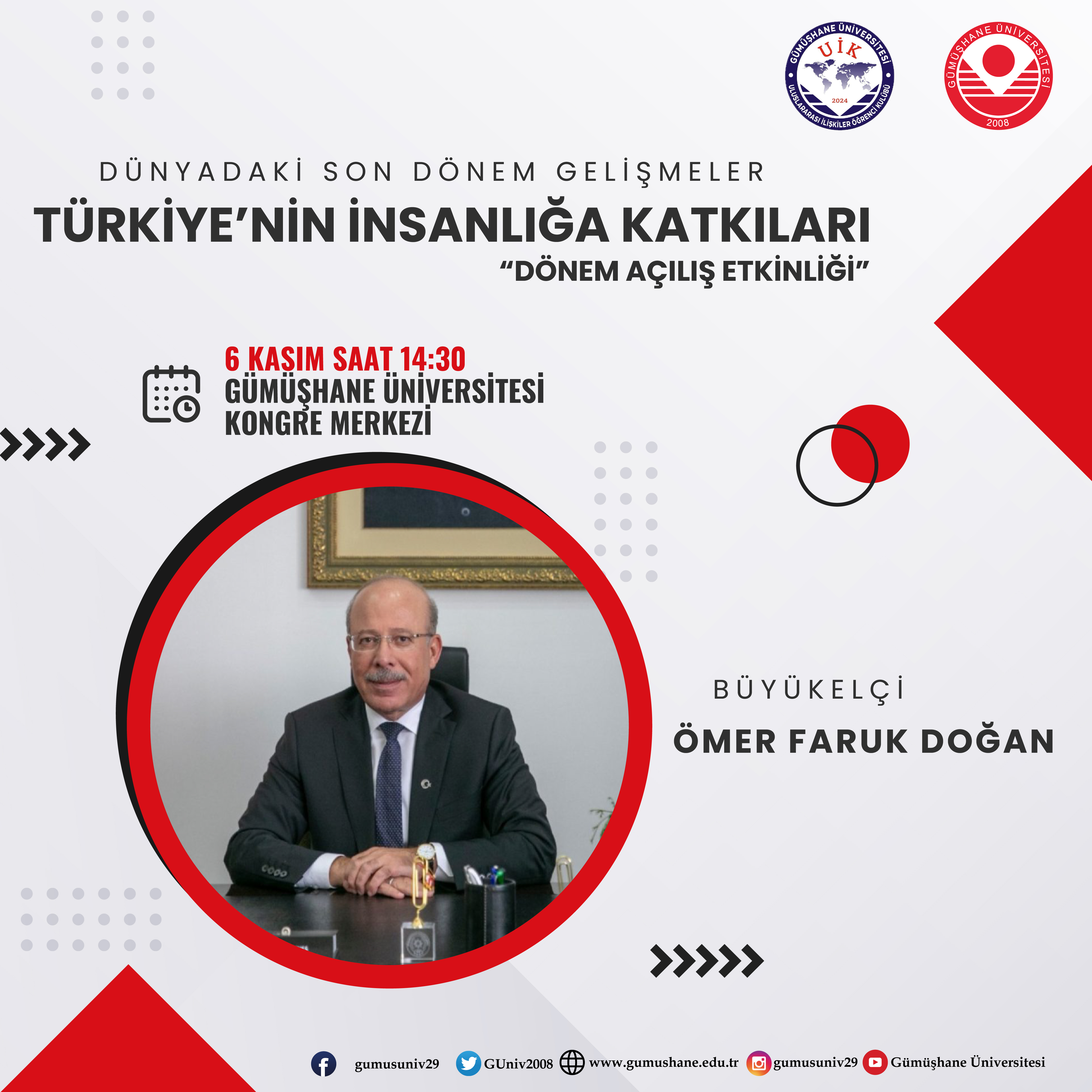 Türkiye’nin Küresel Vizyonu Üniversitemizde Konuşulacak